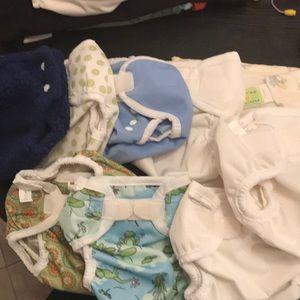 9 newborn cloth diapers